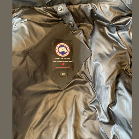 Canada Goose Down parka Coat + Vest w/ detachable hood waterproof shell Black XS - Picture 8 of 8